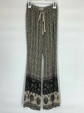 Audrey 3+1 Paisley Wide Leg Plazzo Pants Women’s